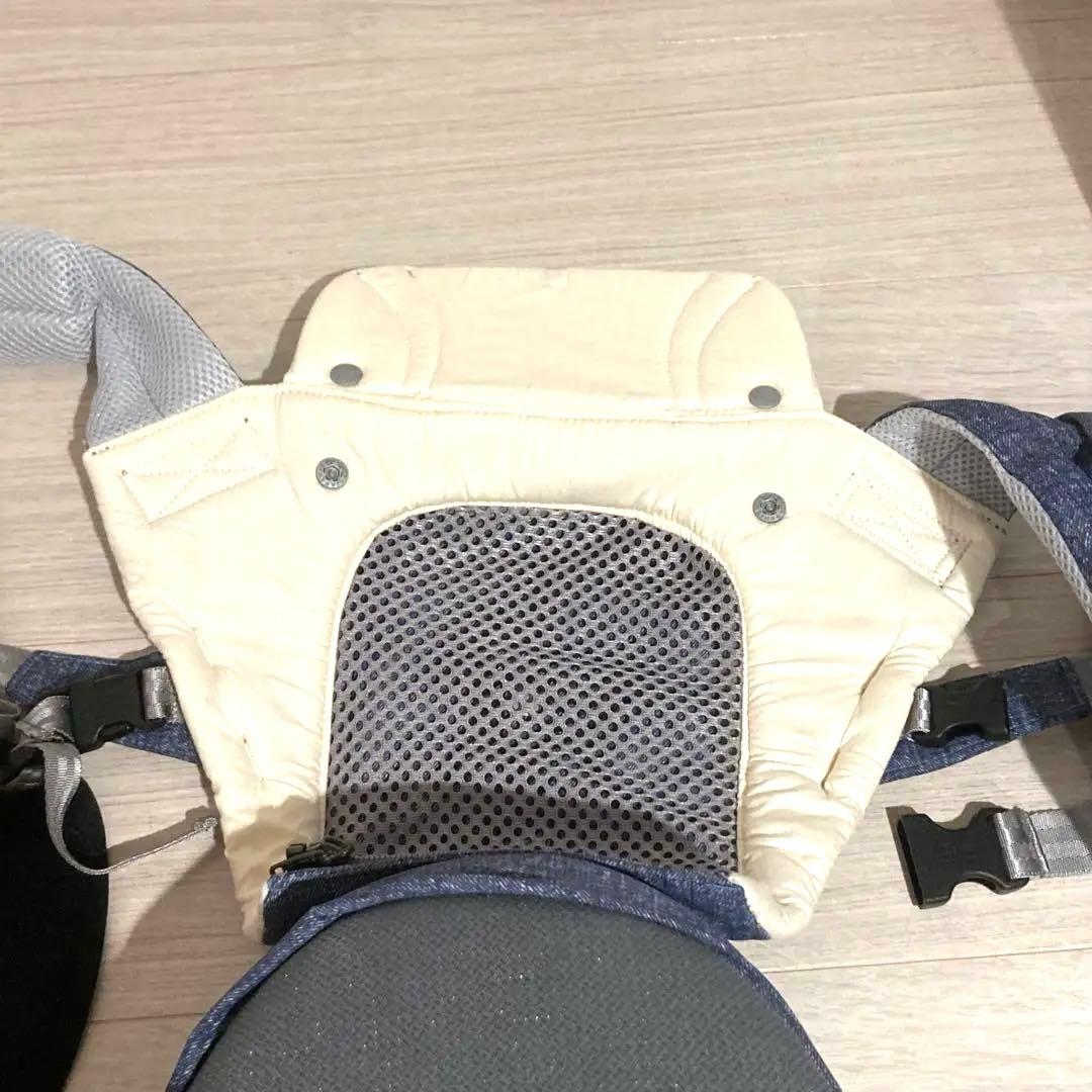 【超美品】ミキハウス×ポグネー ベビーキャリア　ヒップシート 抱っこ紐　コラボ