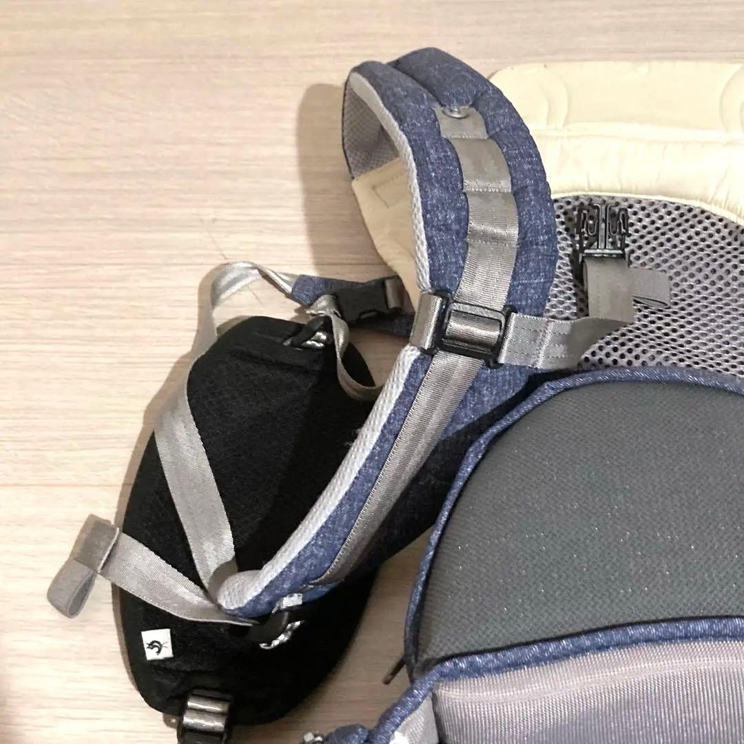 【超美品】ミキハウス×ポグネー ベビーキャリア　ヒップシート 抱っこ紐　コラボ