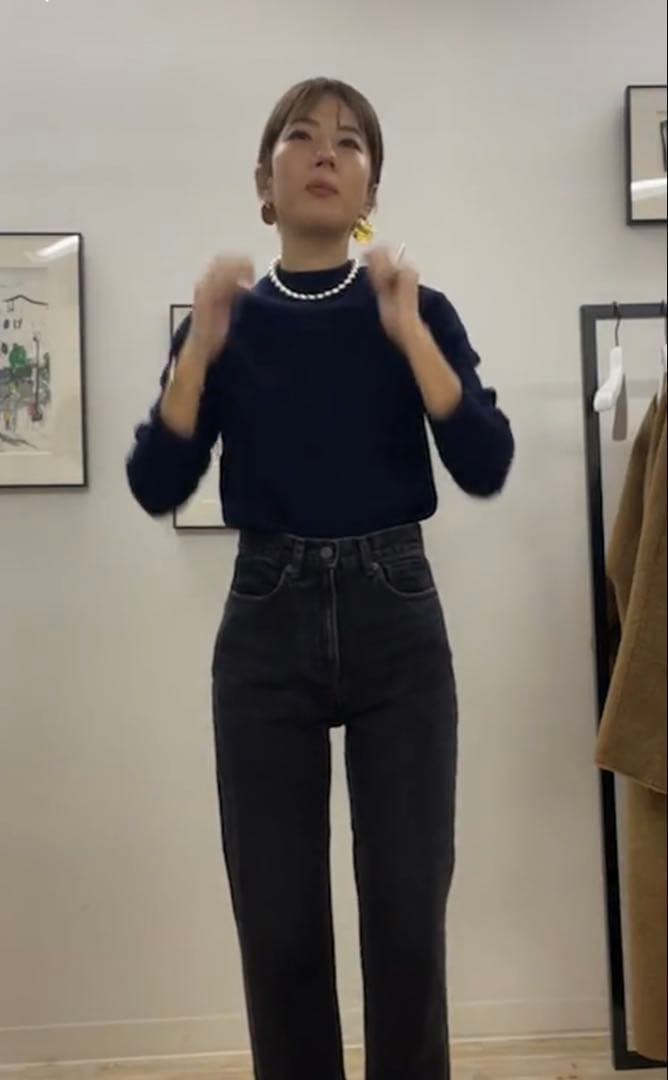 【新品未使用】マチャットMACHATT ブラックデニム Mサイズ