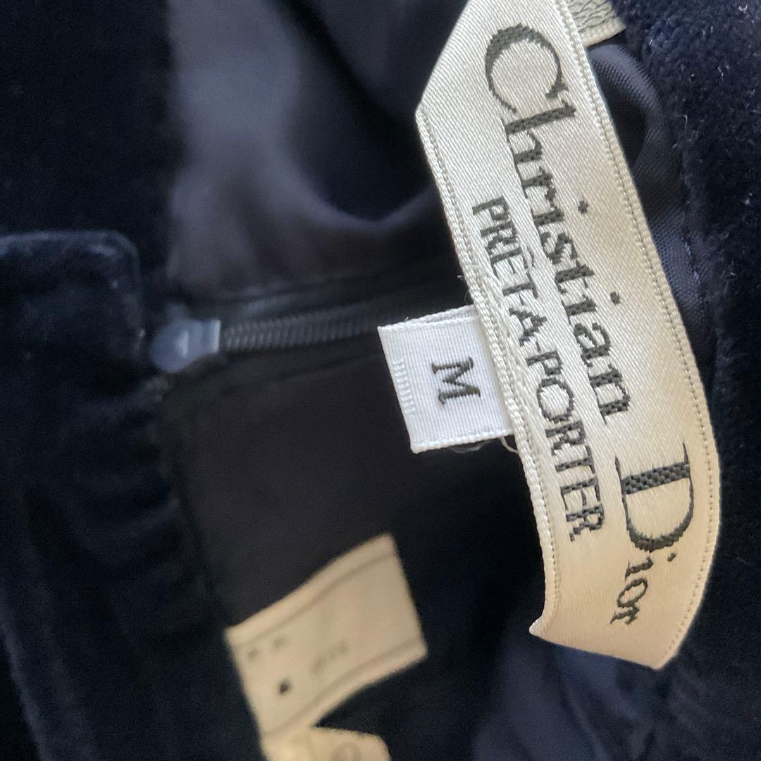 Christian Dior ベルベットスーツ濃紺　サイズM