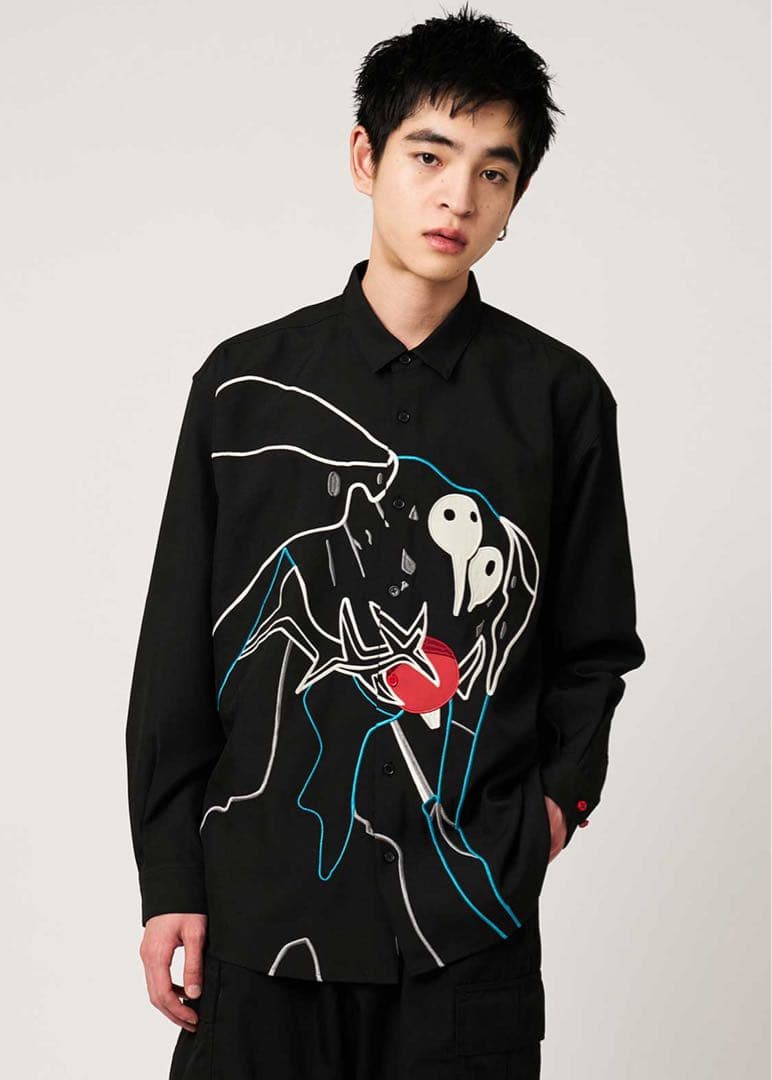 ★新品！グラニフ×新世紀エヴァンゲリオン 「使徒、襲来」｜ルーズシャツ XL