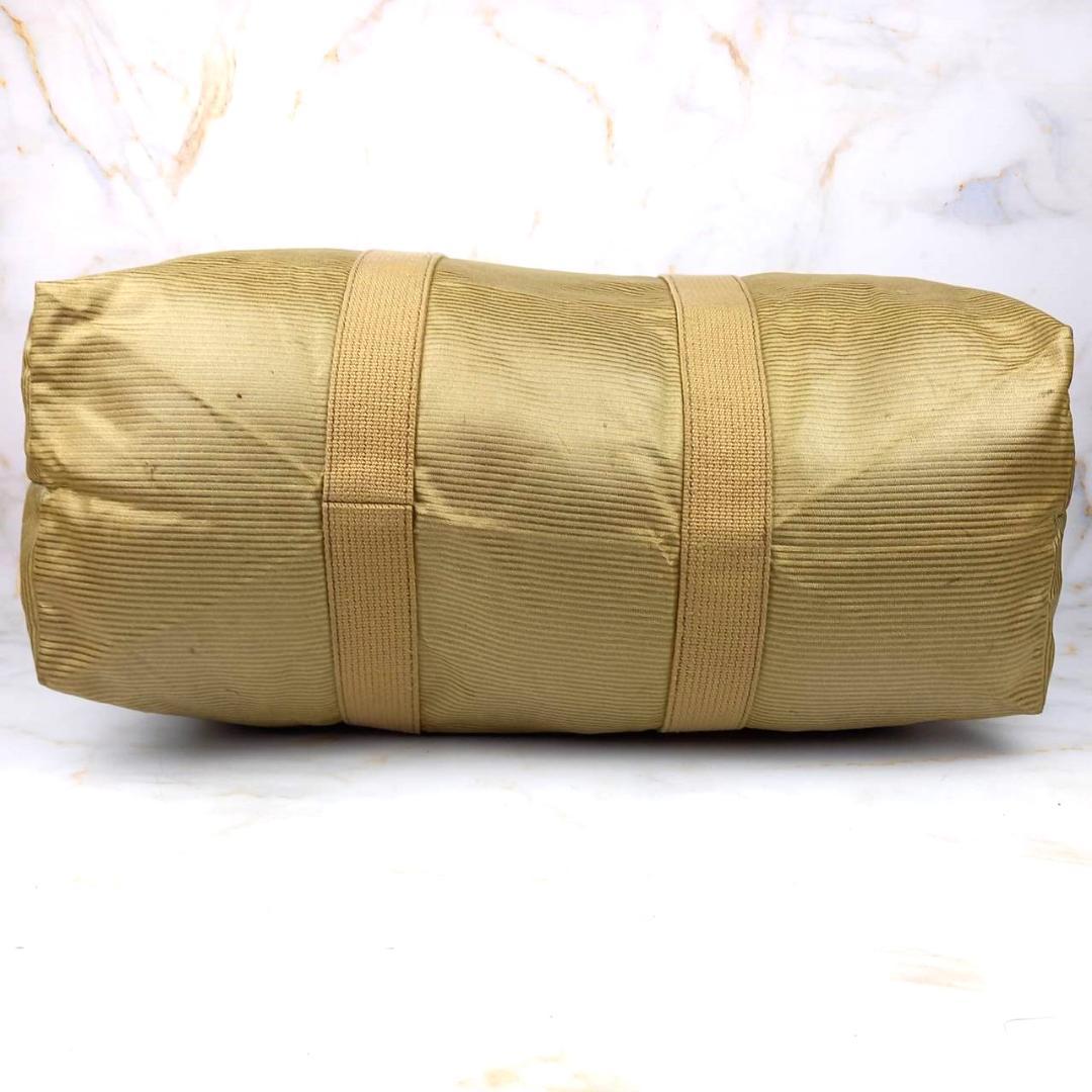 イヴサンローラン　ボストンバッグ　大容量　YSL　ベージュ　肩掛け　ヴィンテージ