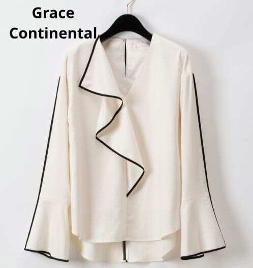 MKM様　グレースコンチネンタル　ウールパイピングブラウス　36サイズ