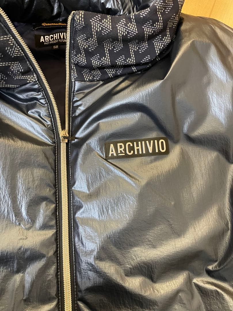 レザレクション　アルチビオ別注　フード付きベスト 50 ネイビー