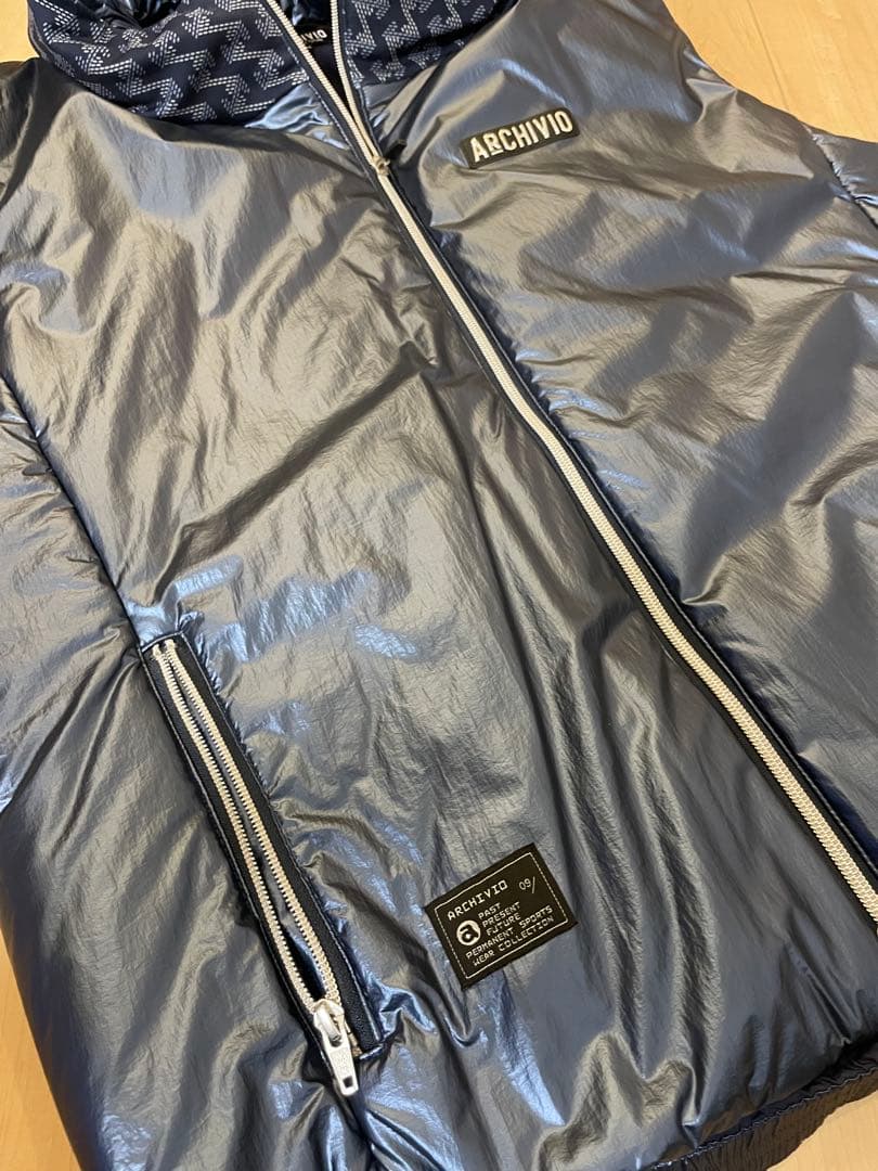 レザレクション　アルチビオ別注　フード付きベスト 50 ネイビー