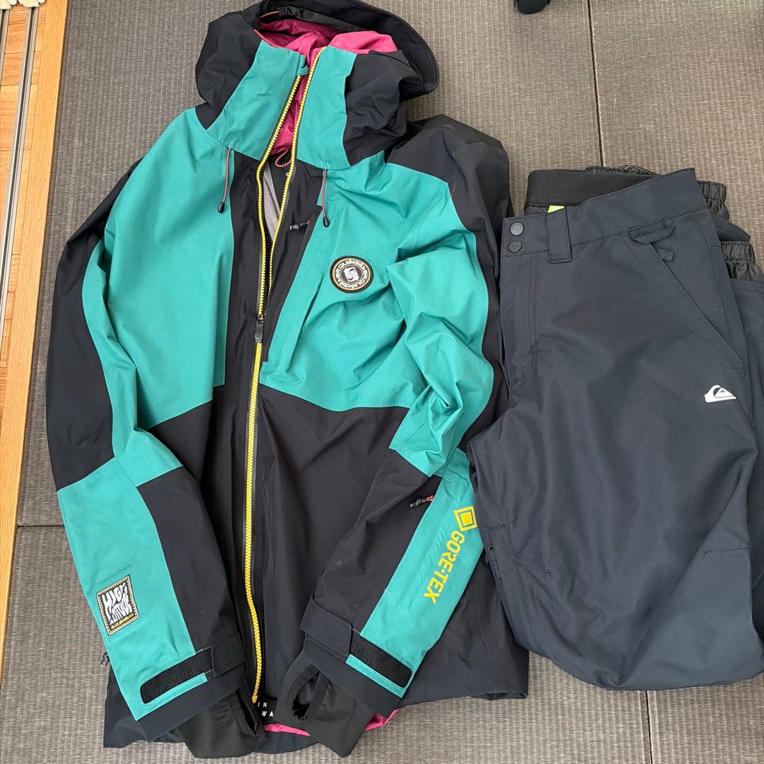 QUIKSILVER GORE-TEX スノーボードジャケット 上下セット