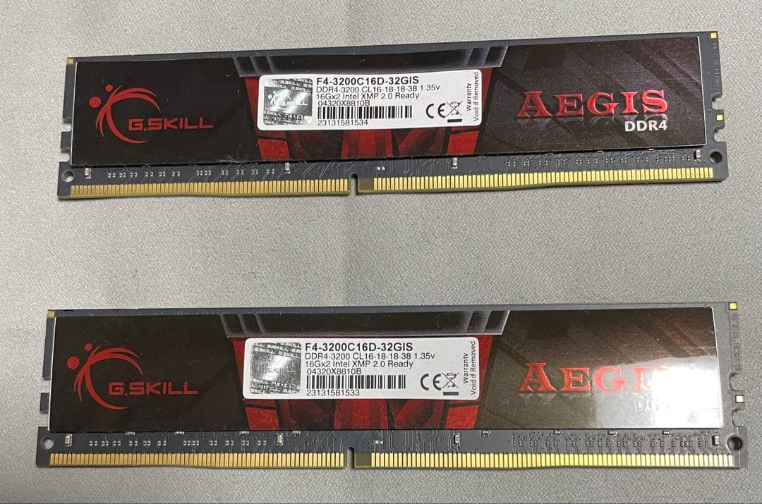 G.SKILL DDR4-3200 32GB(16GB×2)
