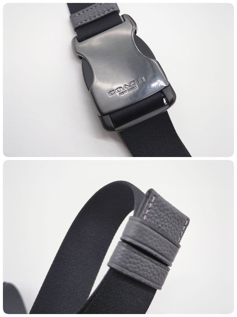 【希少カモデル・美品】コーチ☆カメラバッグ スエード×レザー ミニポーチ付