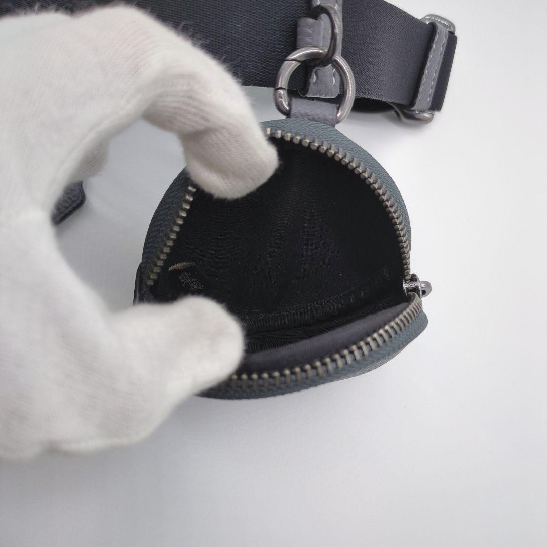 【希少カモデル・美品】コーチ☆カメラバッグ スエード×レザー ミニポーチ付