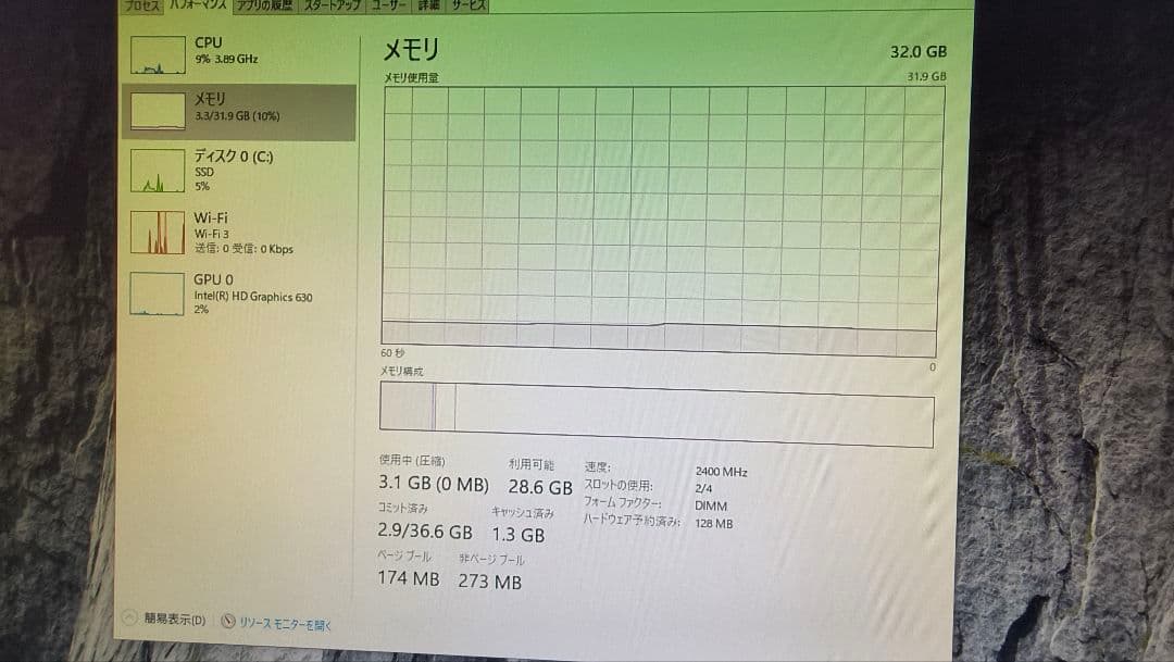 DDR4 16GBx2枚 32GB 動作確認済み ①