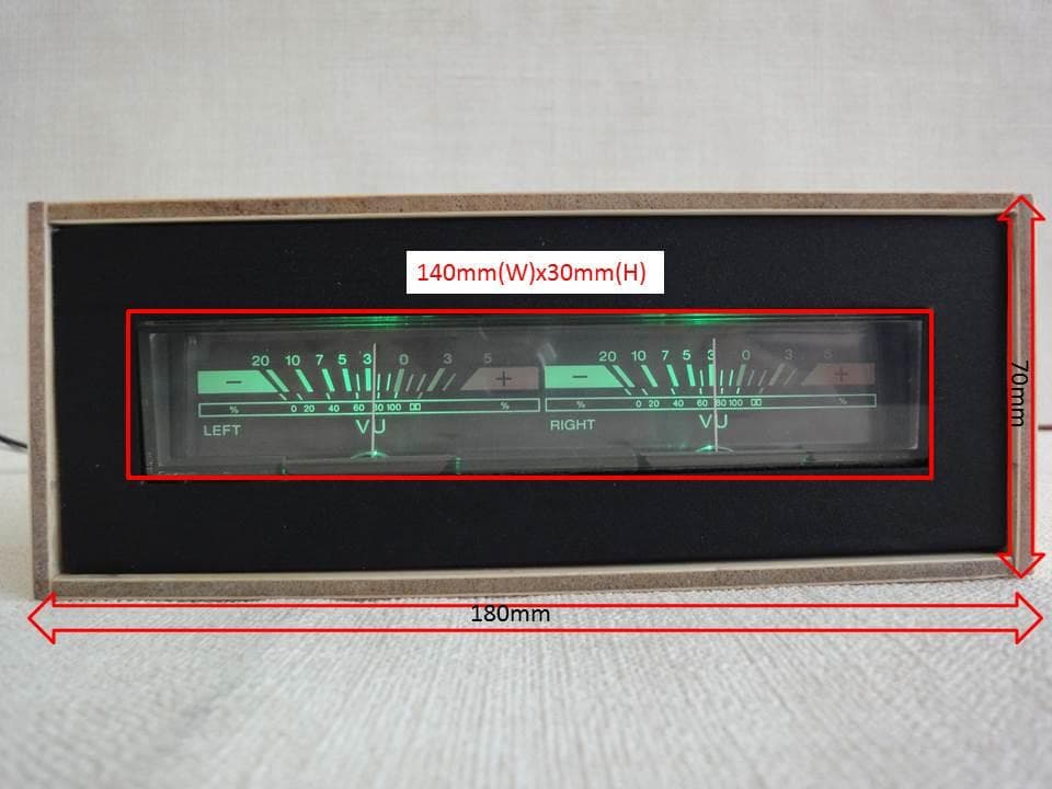 自作ステレオVUメーター211号機（LR一体型中型）