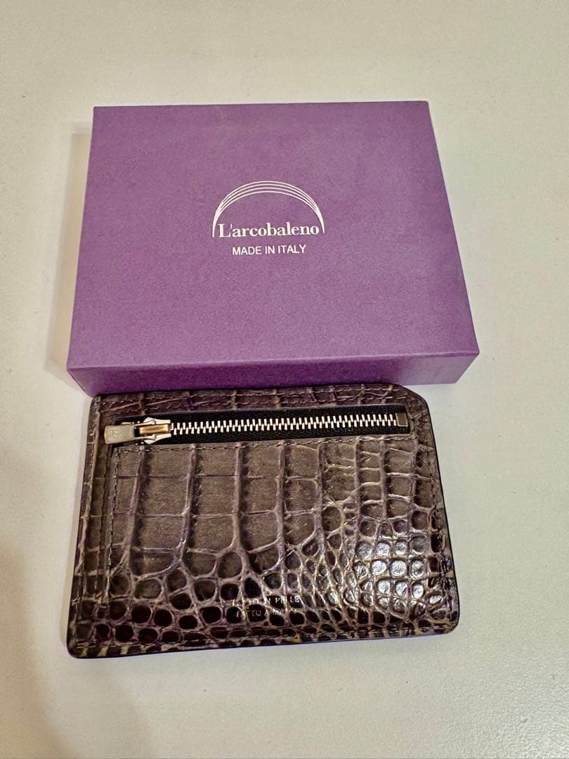 L'arcobaleno クロコダイルレザー ケース