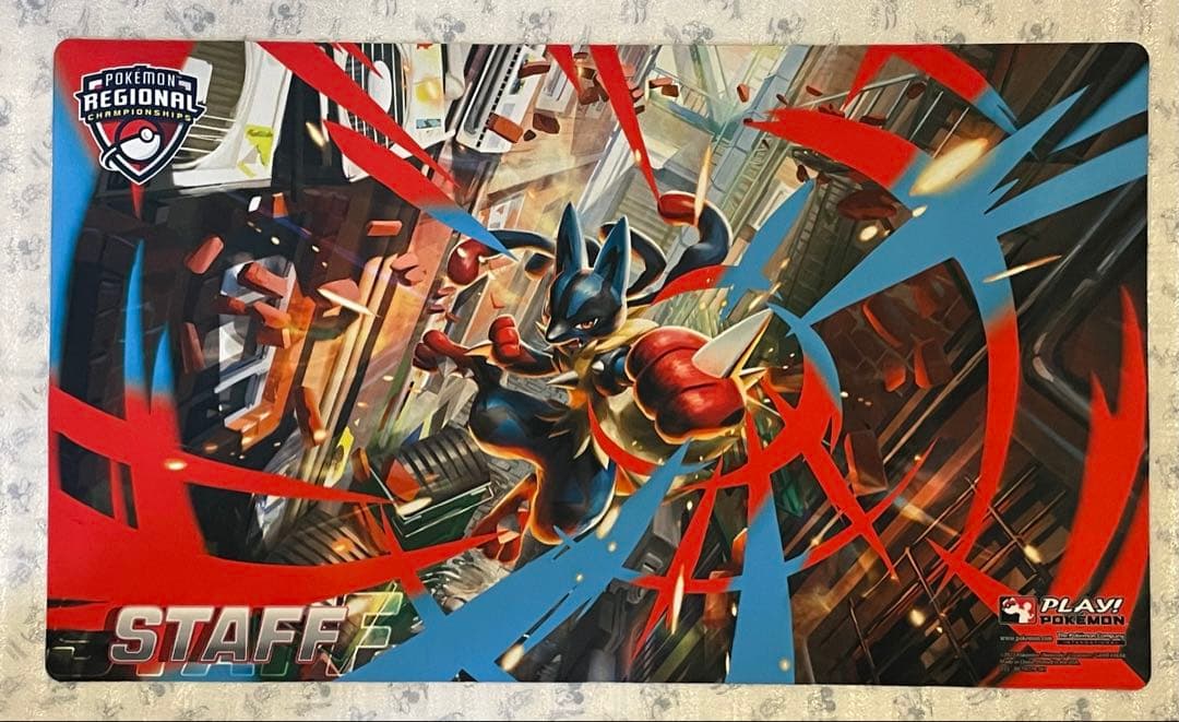 【STAFF】 メガルカリオ プレイマット ポケモンカード 公式品