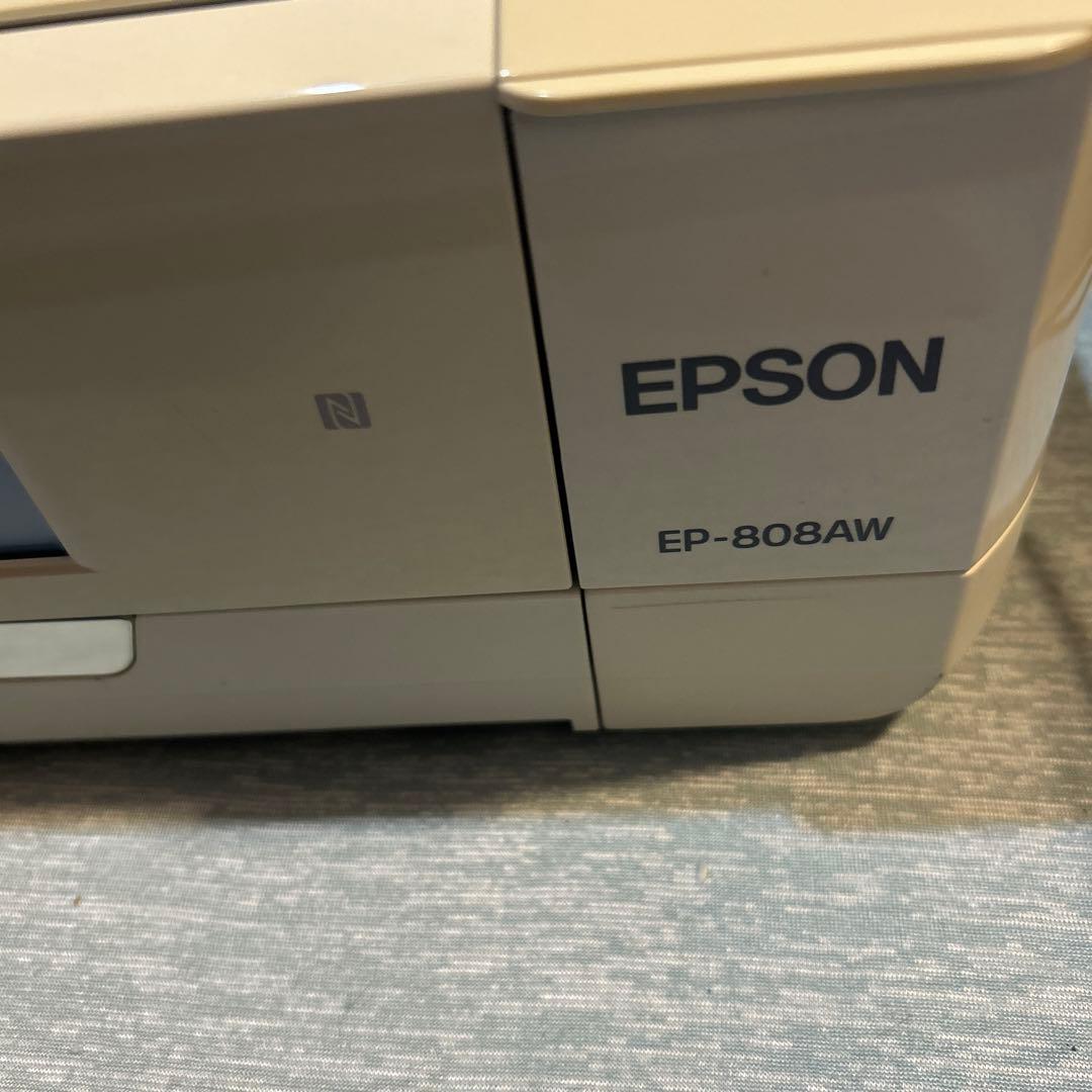 EPSON EP-808AW ホワイト ジャンク品 本体　コード付き