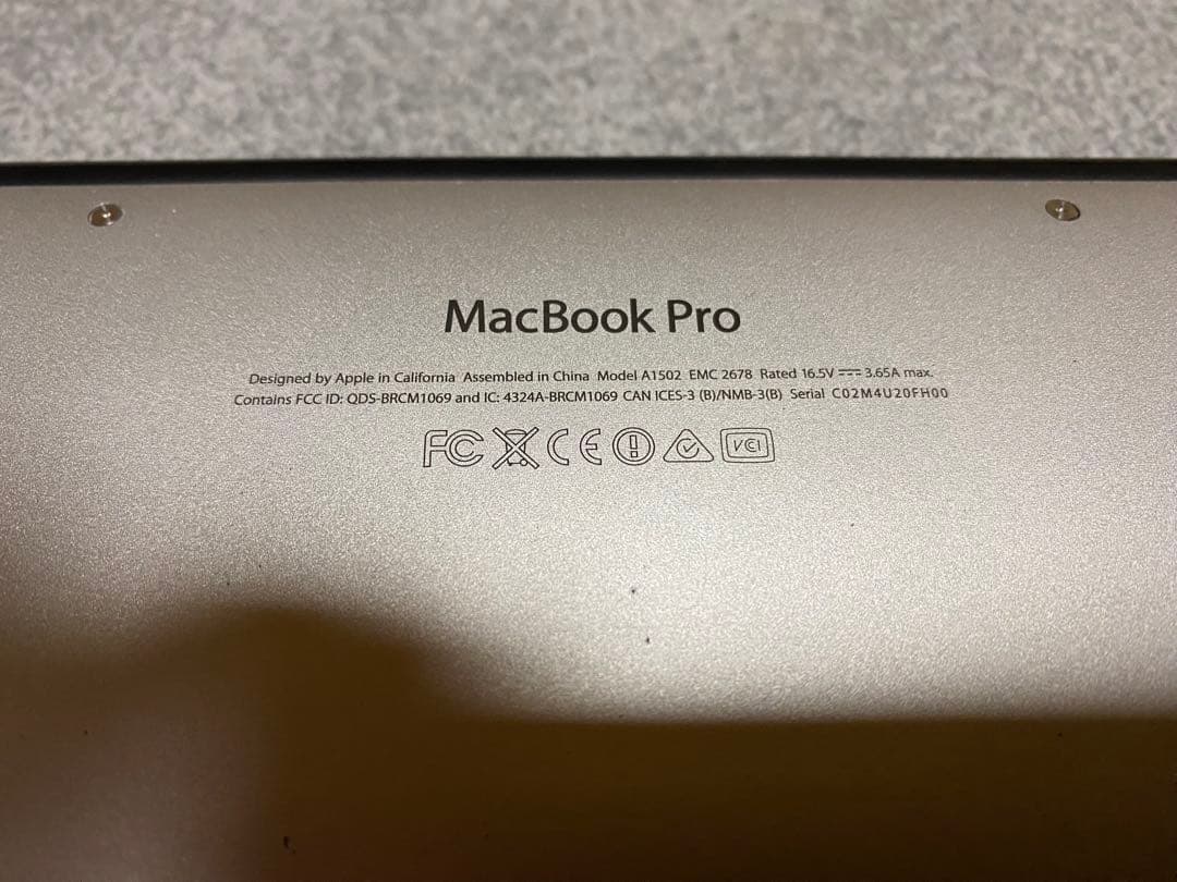 MacBook Pro Retina 13インチ Late 2013
