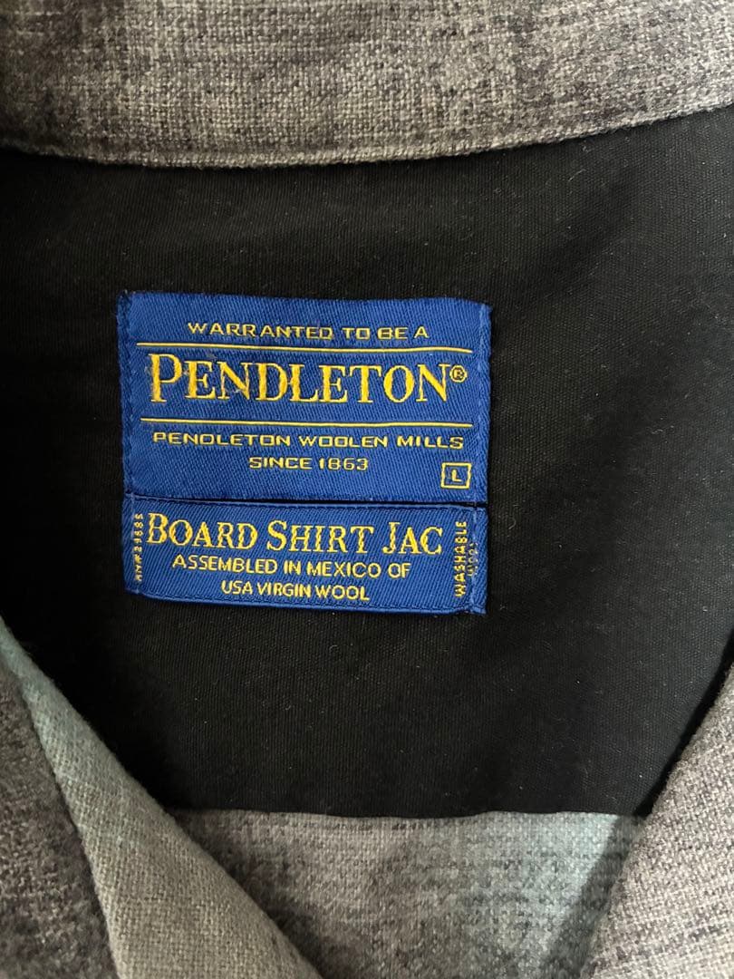 PENDLETON ボードシャツ L オンブレ ターコイズ ペンドルトン