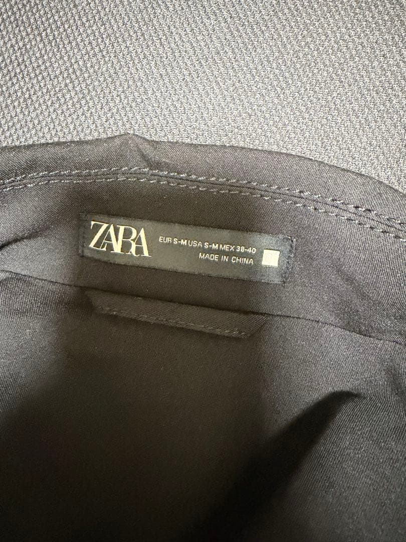 ZARA ブラック ロングコート S/M