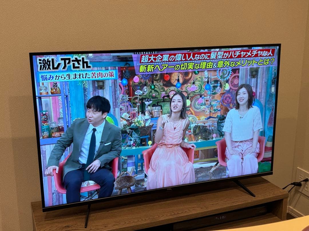 TCL 4K 43型液晶テレビ 43K600U(画面に引っ掻き傷あり)