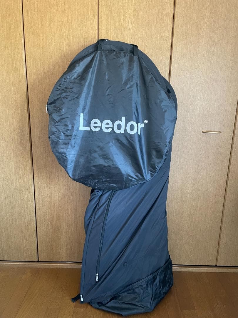 Leedor ポータブルベッドテント ダークグレー