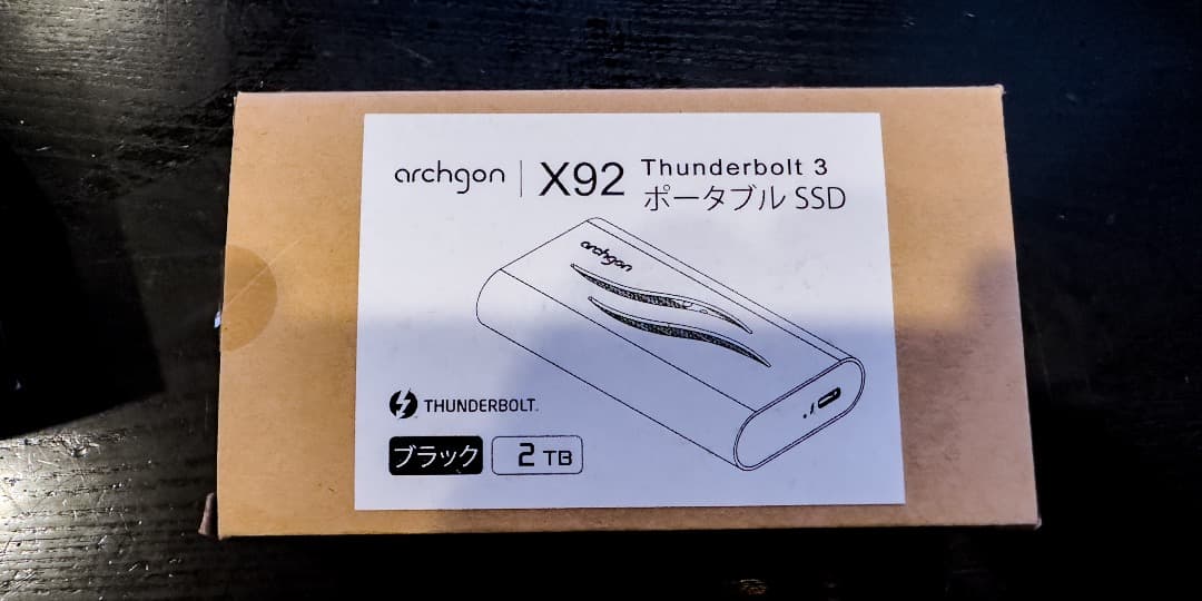 Archgon Thunderbolt 3 2TB M.2 NVMeSSD★美品