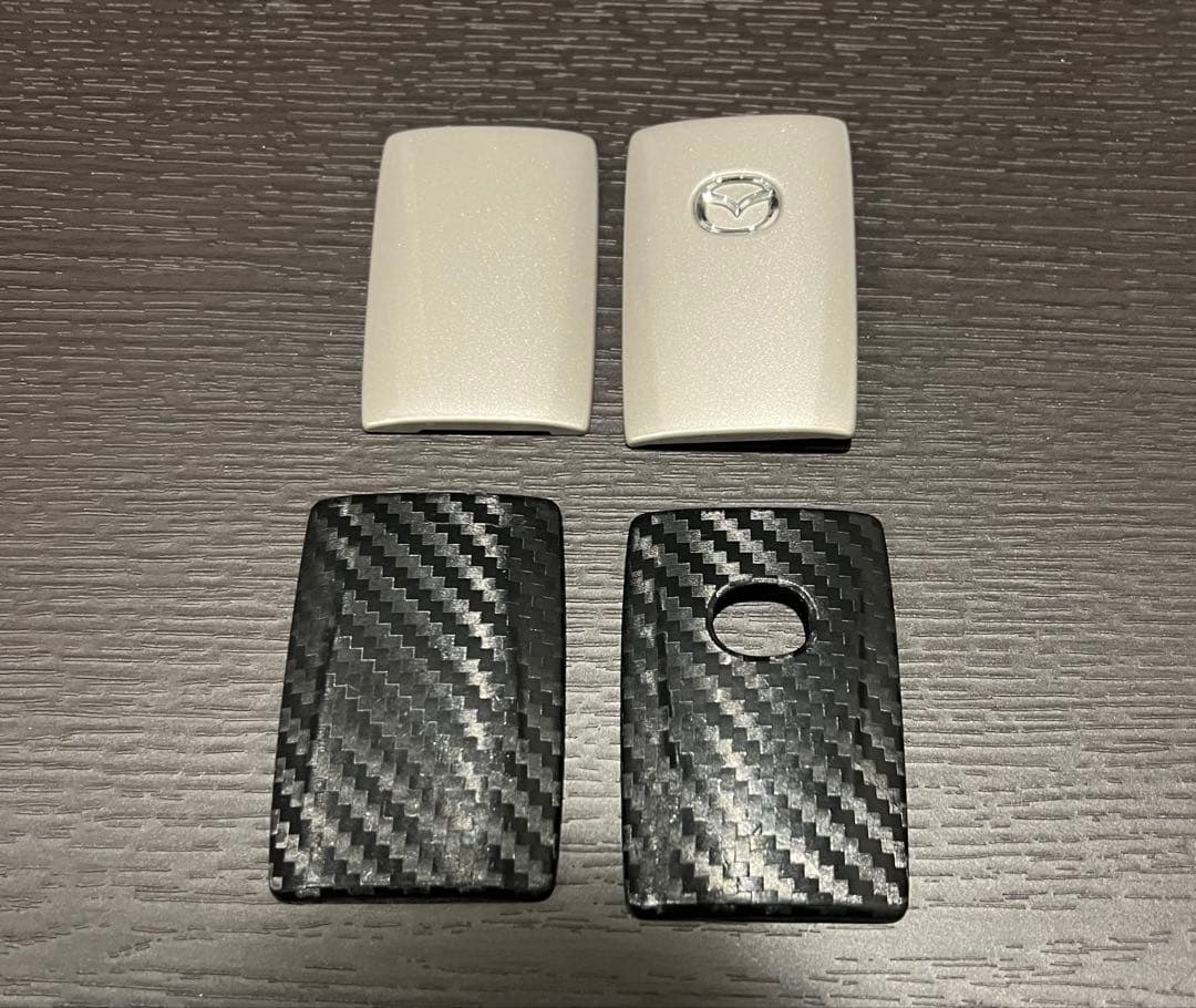 送料込み！Mazda セレクティブ キーシェル &カーボン調キーシェルセット
