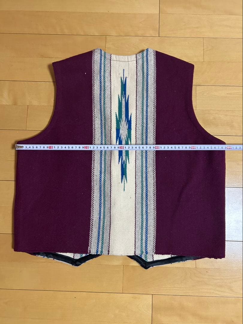 【60s】 Ortega's オルテガ chimayo vest （ボタンなし）