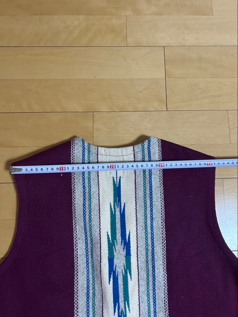 【60s】 Ortega's オルテガ chimayo vest （ボタンなし）