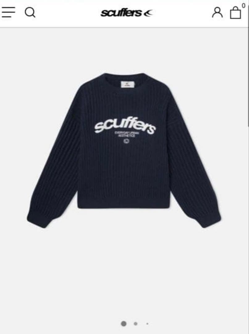 scuffers ニット　セーター　sサイズ　ネイビー