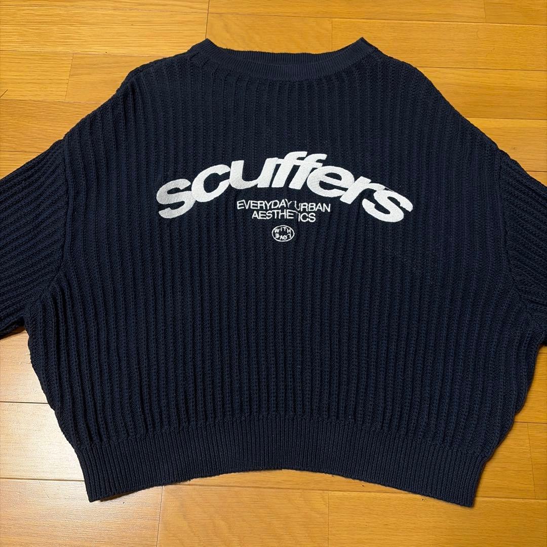 scuffers ニット　セーター　sサイズ　ネイビー