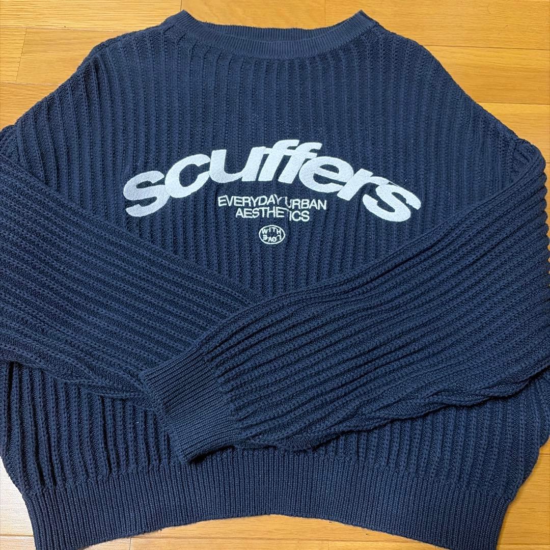 scuffers ニット　セーター　sサイズ　ネイビー