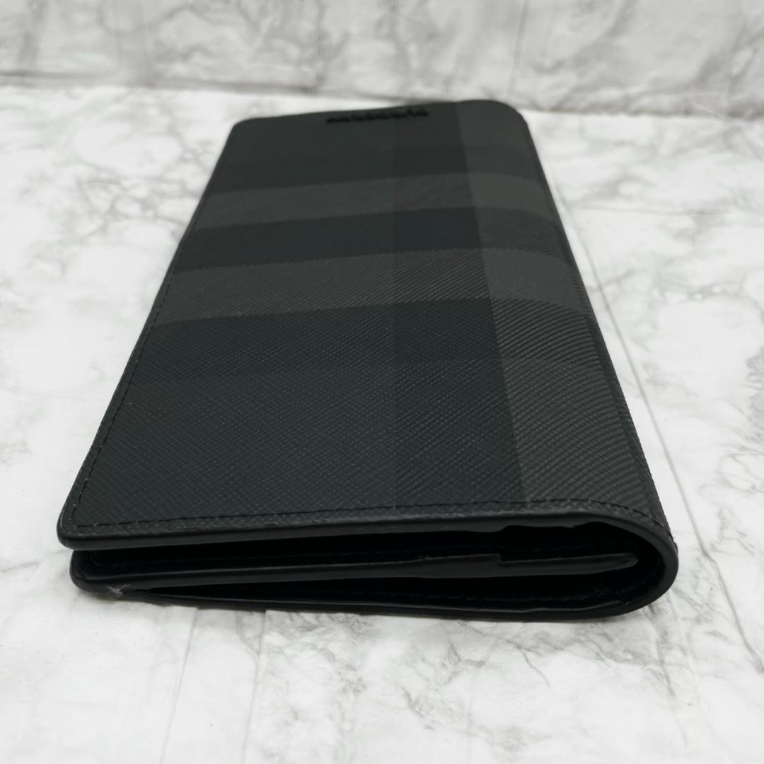 未使用級✨ Burberry バーバリー　長財布 二つ折り スモークドチェック