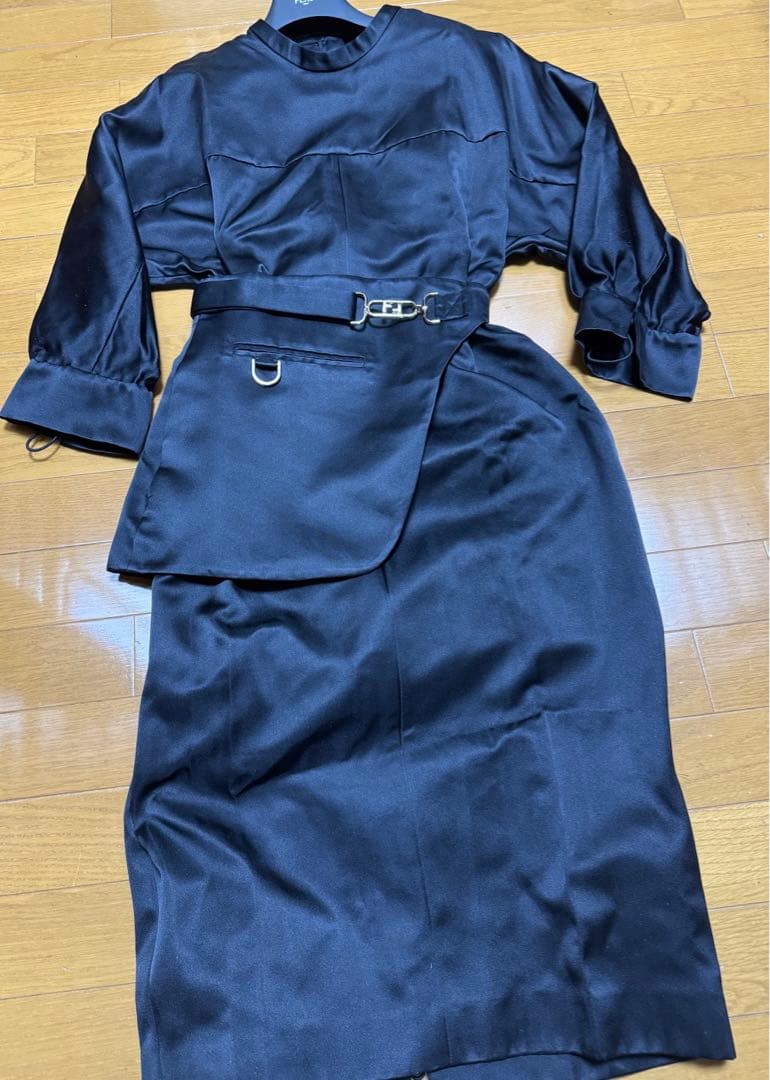 FENDI フェンディ O'Lock ドレス ワンピース46 シルク