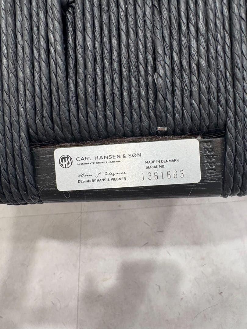 カール・ハンセン&サン　ブラック　Yチェア　CH24