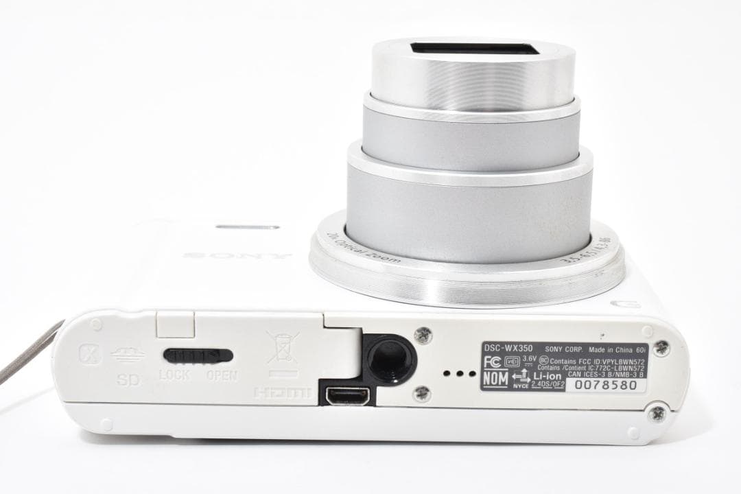 美品SONY Cyber-shot DSC-WX350 ブラック デジカメ955