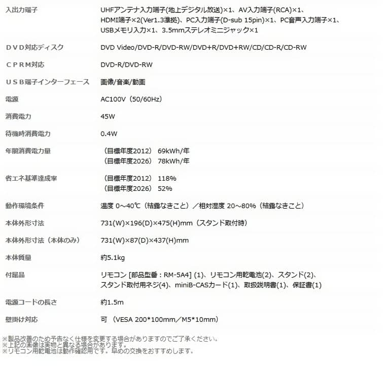 NEXXION ネクシオン TV DVDプレーヤー内蔵 32インチ 動作確認済