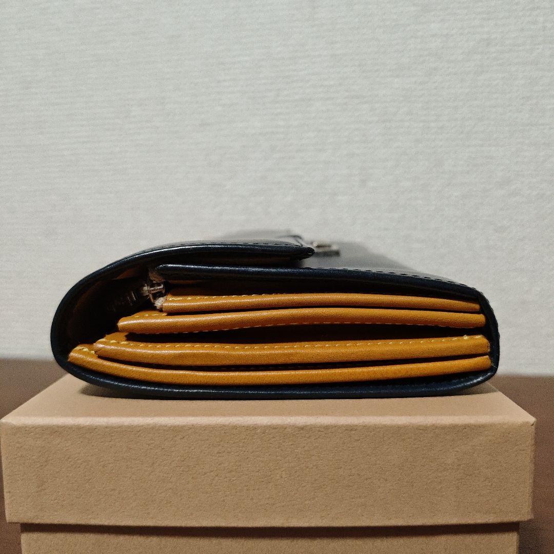 新品★isola 三段錠 ギャルソン財布 ダークネイビー アイソラ