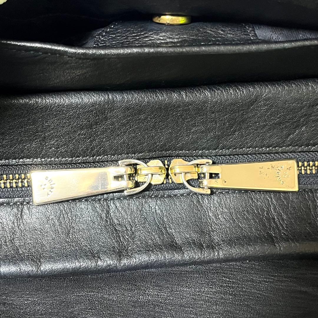 ✨美品✨アニアリ レザー トートバッグ ビジネスバッグ カモフラ 黒 A4可