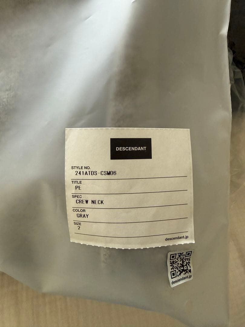 descendant スウェット