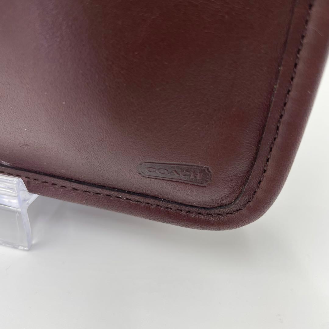 希少 COACH オールドコーチ マルチポーチレザー ダークブラウン 90s