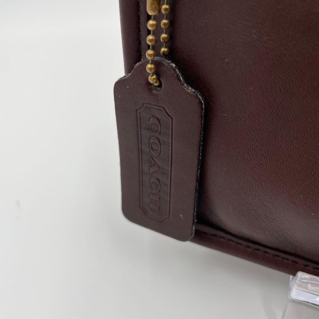 希少 COACH オールドコーチ マルチポーチレザー ダークブラウン 90s
