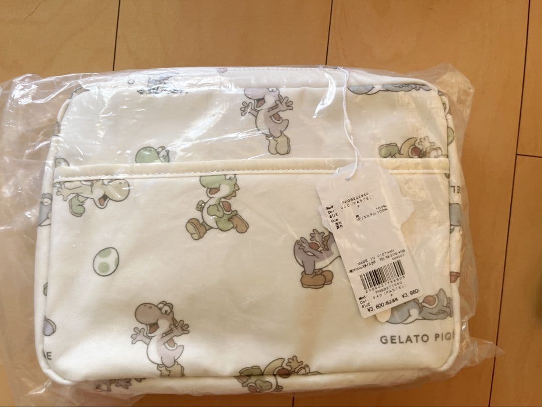 専用です。【ジェラートピケ】スーパーマリオ ヨッシー柄 おむつポーチ 小物入れ