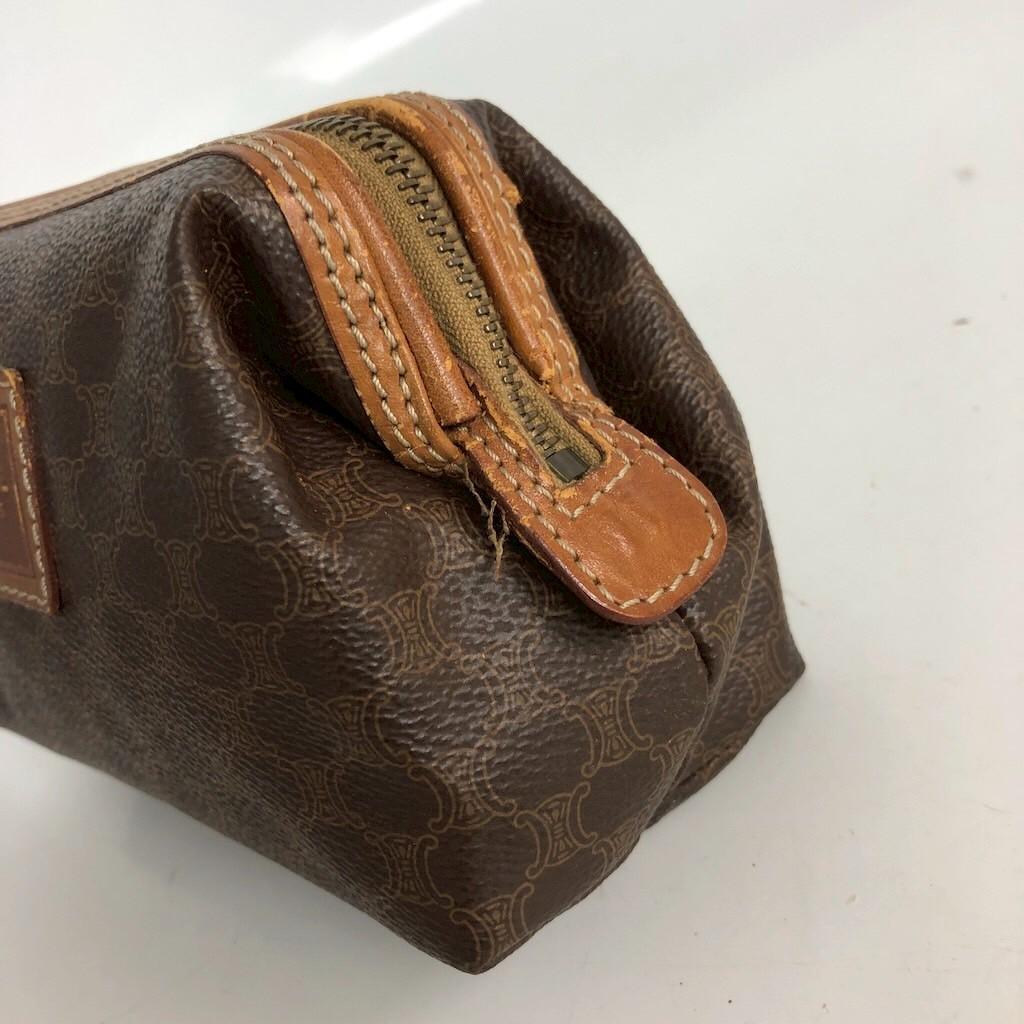 CELINE セリーヌ ポーチ マカダム ブラウン 小物 レディース ブランド