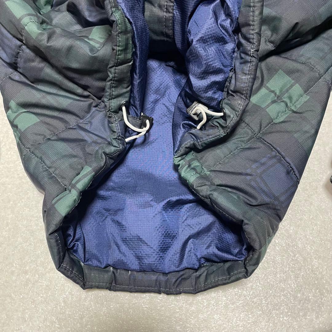 コロンビア hooded puffer jacket チェック　キルティング　S