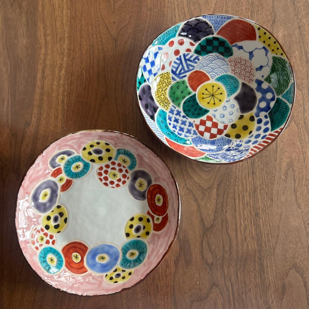 【新品未使用/箱あり】kimie ハンドメイド皿 2枚セット 20cm