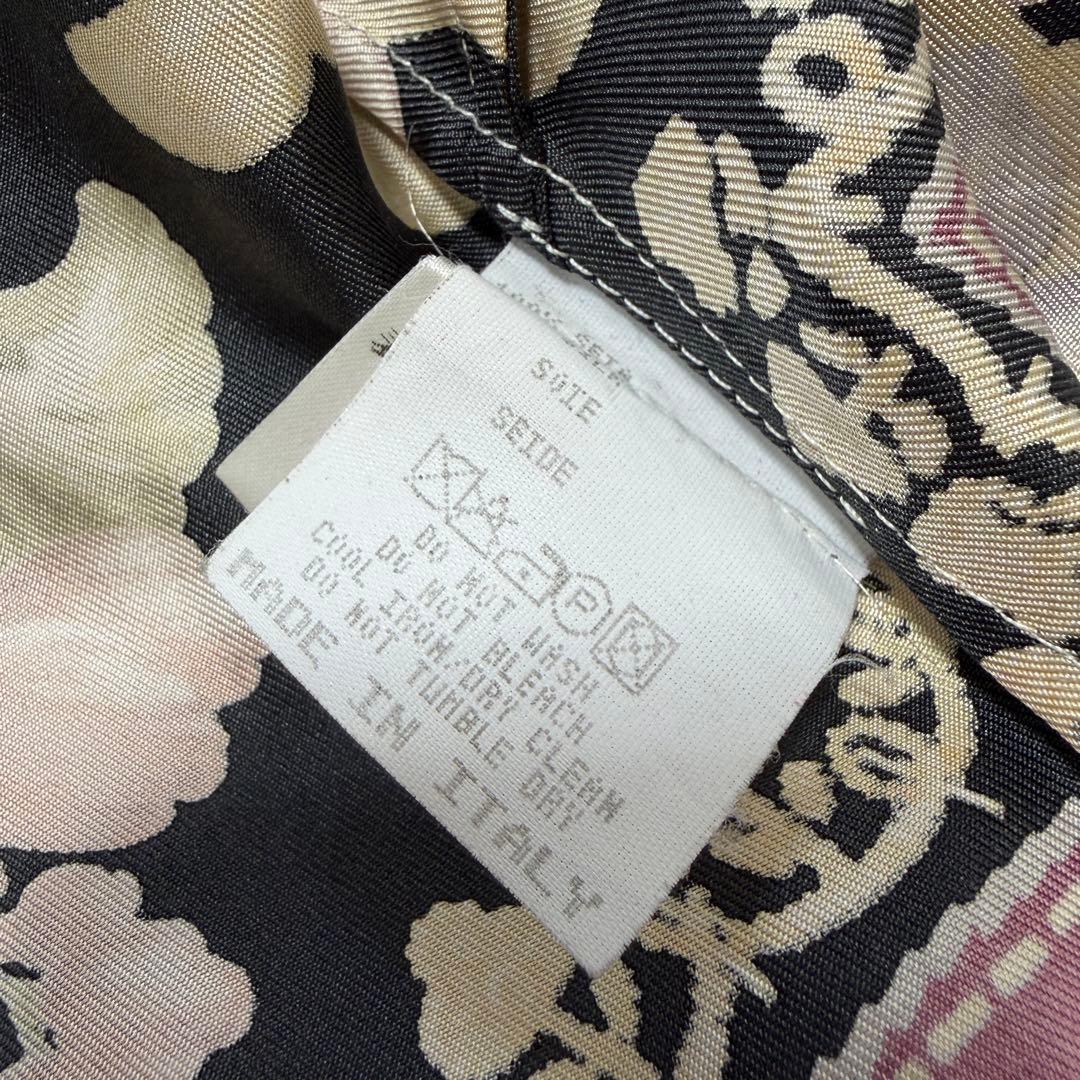 【美品】エトロ　ETRO　シルク100％　総柄ブラウス　サイズ40