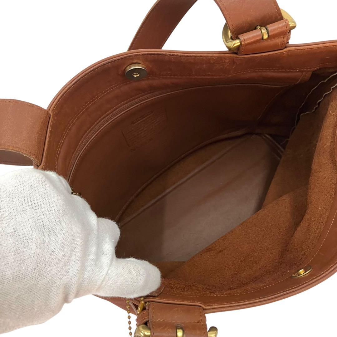 【希少】オールドコーチ レザー トートバッグ 茶色 肩掛け A4収納可 男女兼用