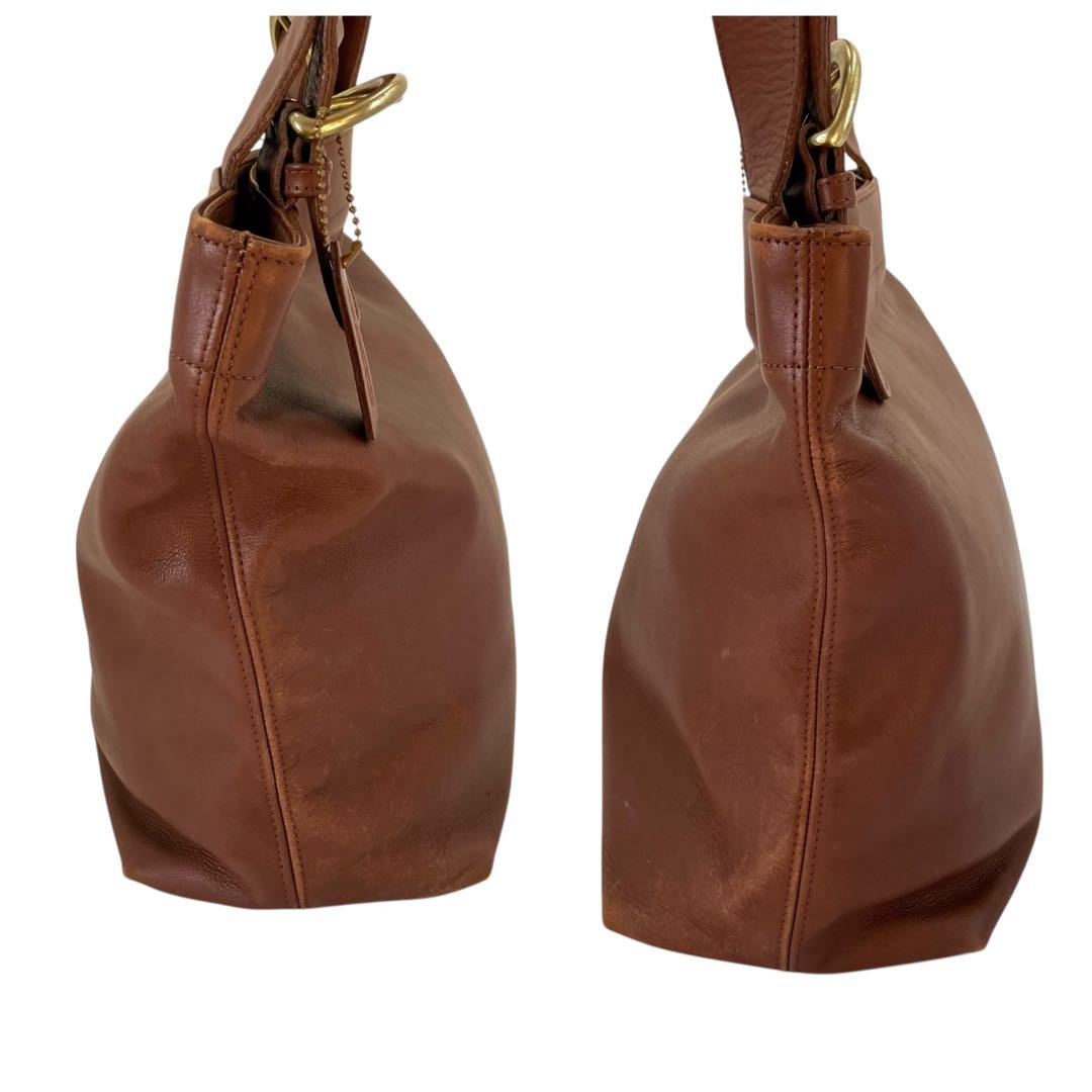 【希少】オールドコーチ レザー トートバッグ 茶色 肩掛け A4収納可 男女兼用