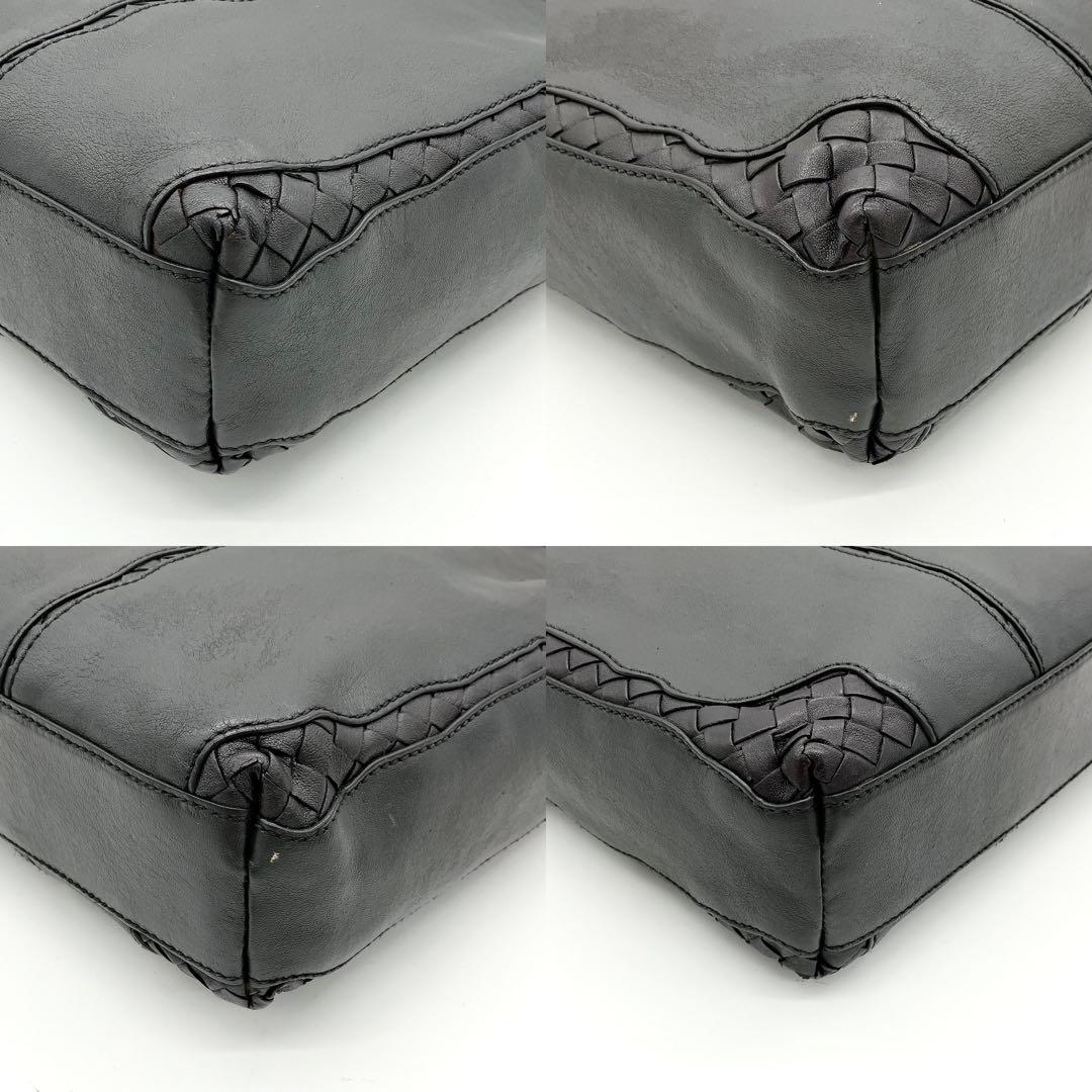 【BOTTEGA VENETA】トートバッグ　イントレチャート　ダークグレー