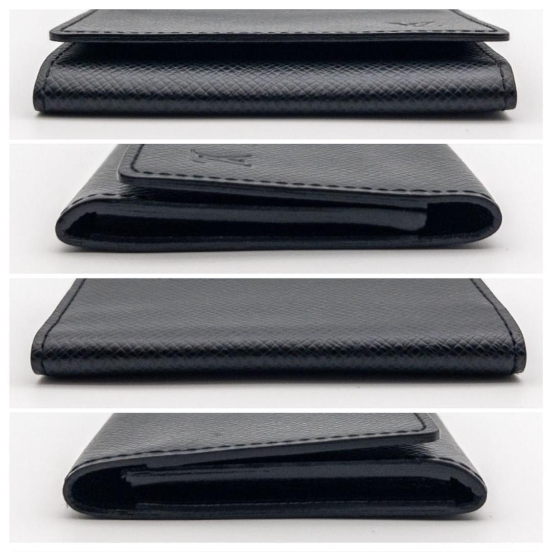 【極美品】ルイヴィトン　アンヴェロップカルトドゥヴィジット　名刺入れ　タイガ　黒