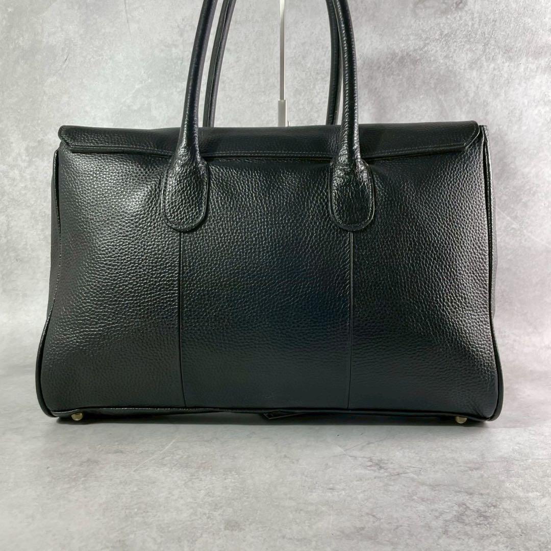 トフアンドロードストーン ルーフボタン トートバッグ ビジネス 本革 ブラック